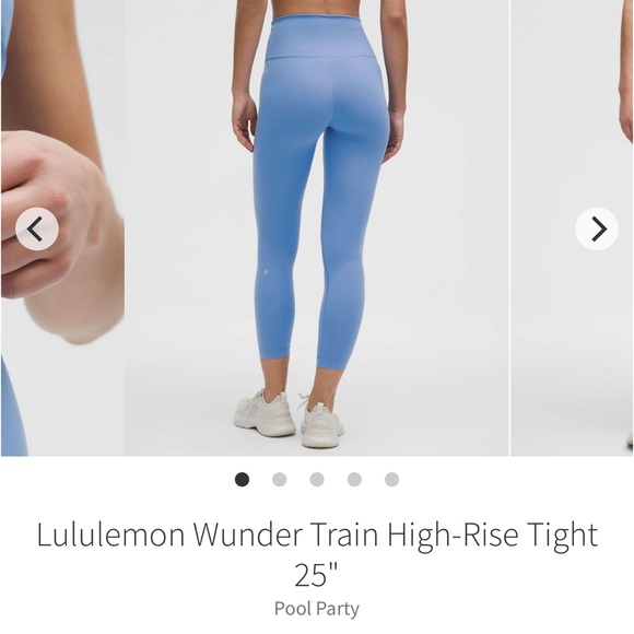 Lululemon Wunder Train NWT HR Tight 25” size 14 in POOL PARTY